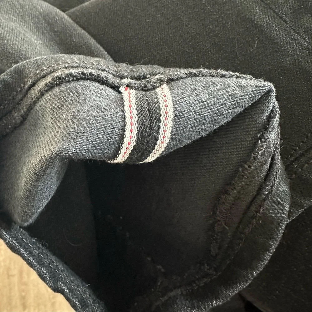 NEW hiroshi kato scissors slim tapered selvedge jeans cole wash black size 31
